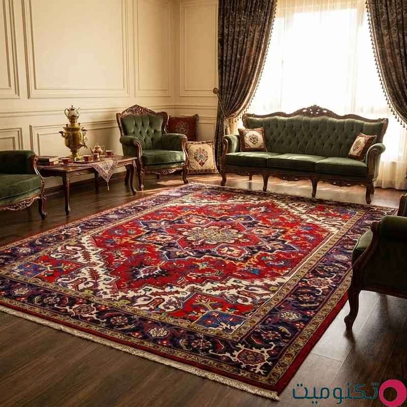 فرش دستباف ۶ متری مدل هریس