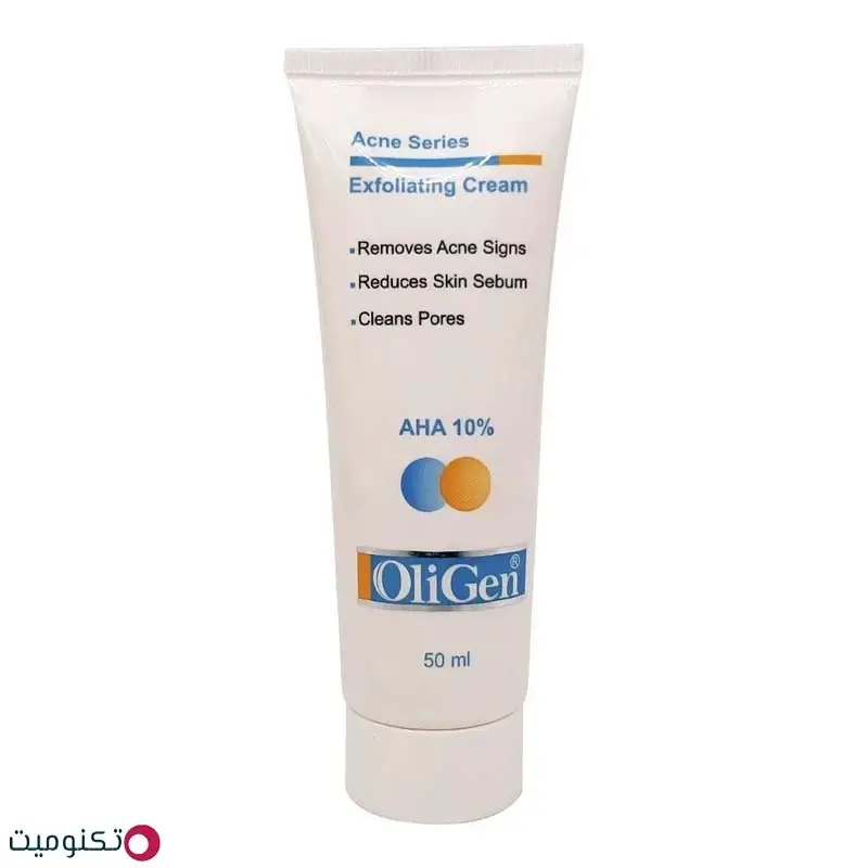 کرم لایه بردار پوست اُلی ژن مدل acne aha