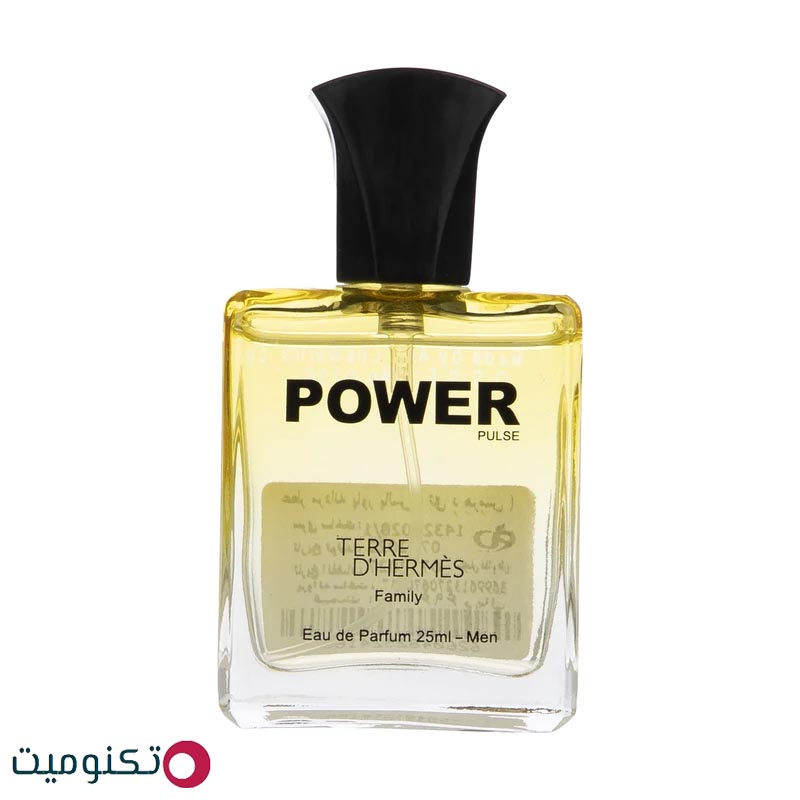 عطر جیبی مردانه پاور پالس مدل تق هرمس حجم 25 میلی لیتر