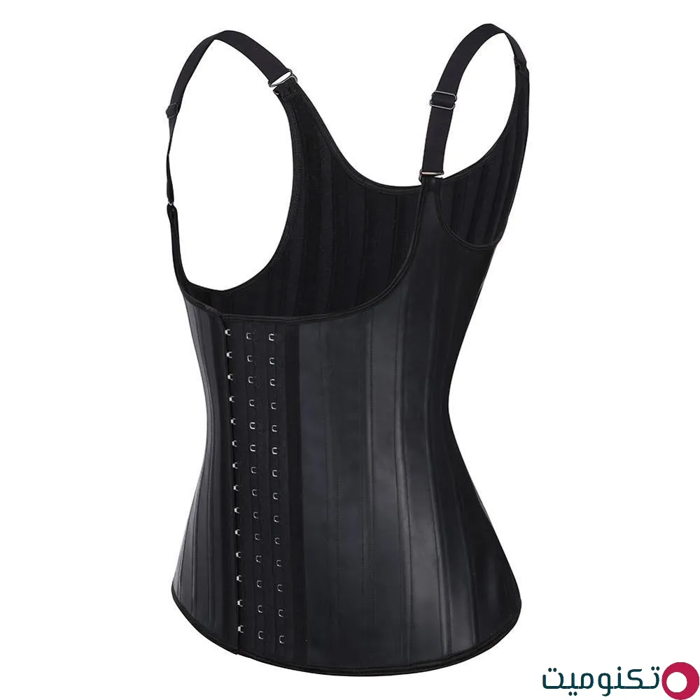 گن زنانه شکمی فنردار مدل ShapeWear002 با جنس کتان، اسپاندکس و لاتکس