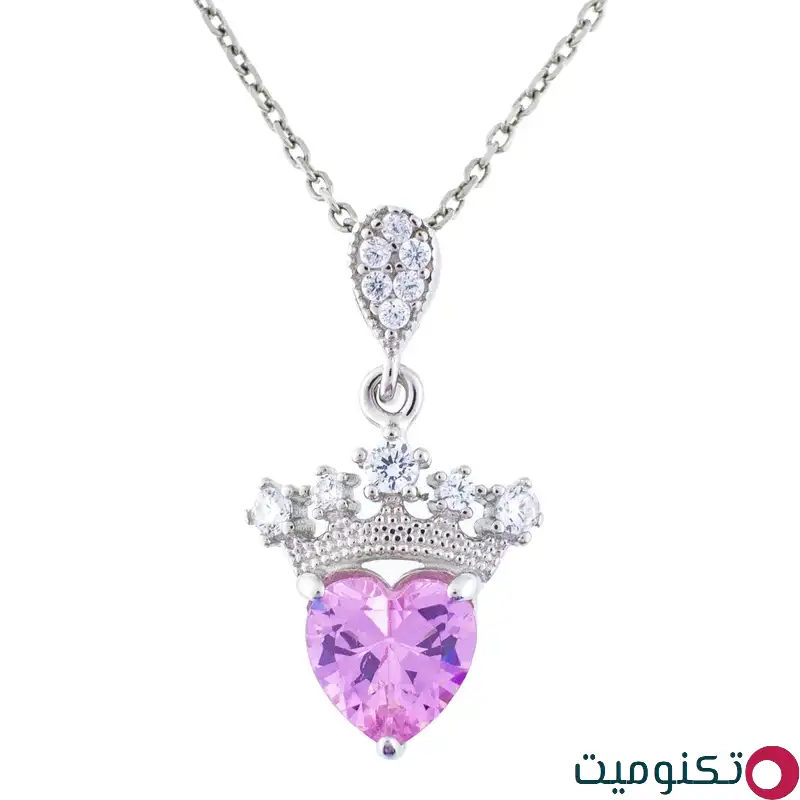 گردنبند نقره زنانه مدل قلب AMT-M120