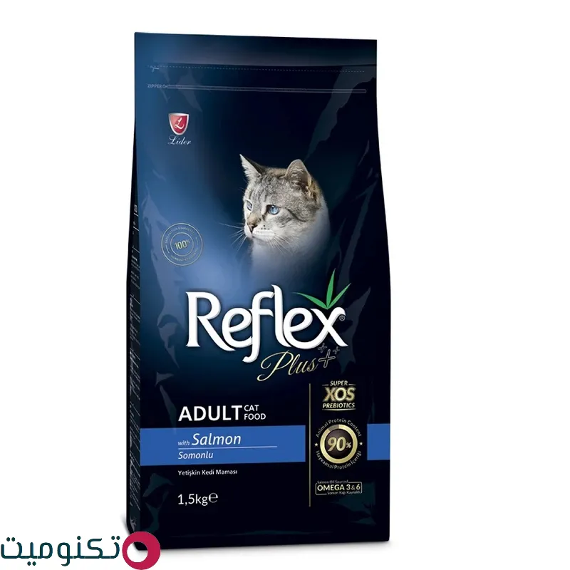 غذاي گربه رفلکس پلاس مدل Salmon وزن 1.5 کيلوگرم